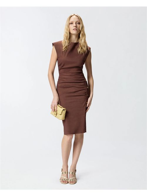 Abito longuette aderente in lino PINKO | 106521A34I/L78